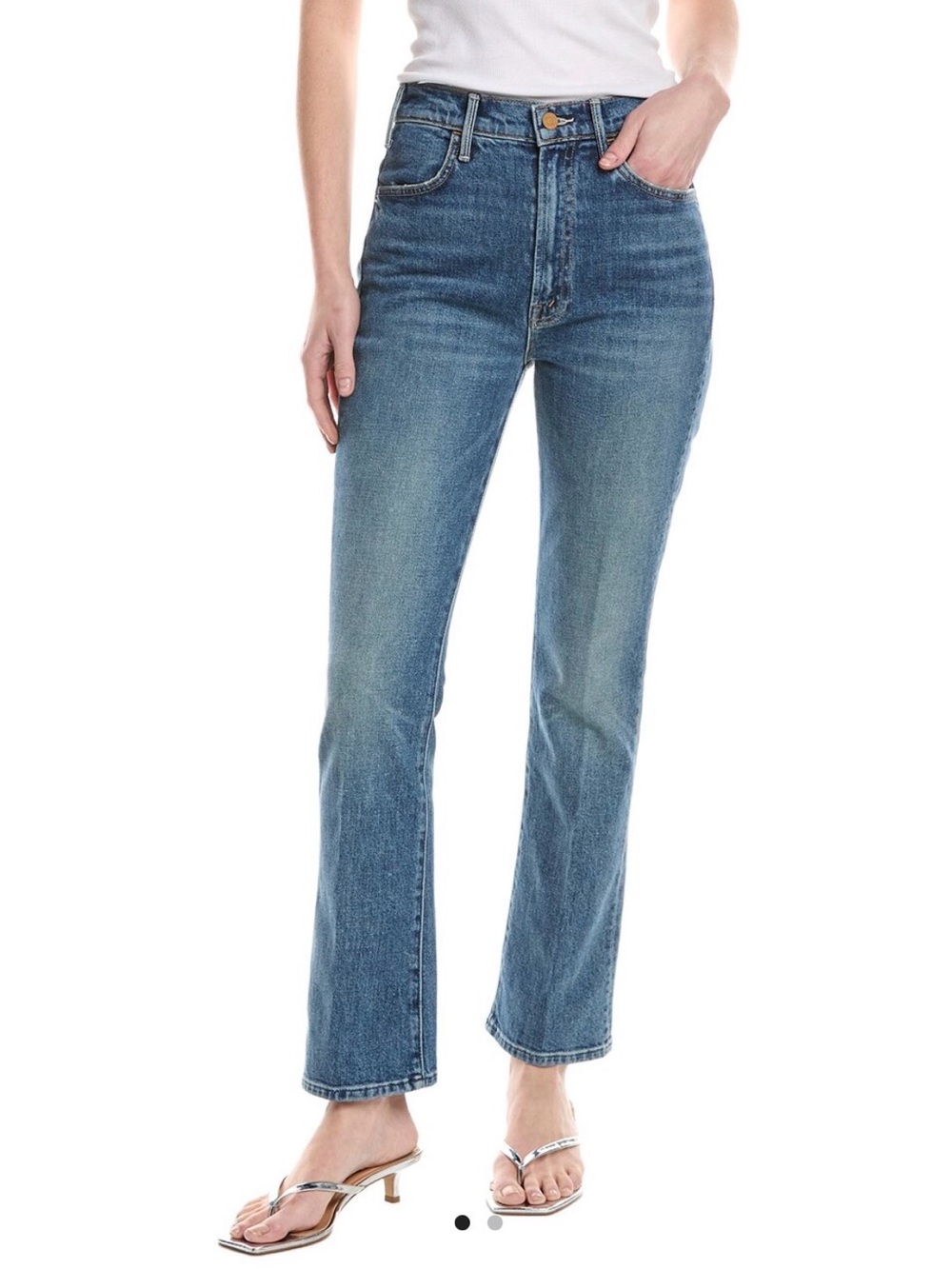 Mother the Hustler Ankle Jean in Bending the Rules Wash